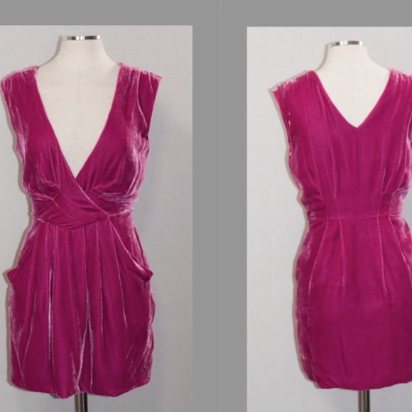 Racheal Roy Silk Pink Dress - Picture 1 of 11